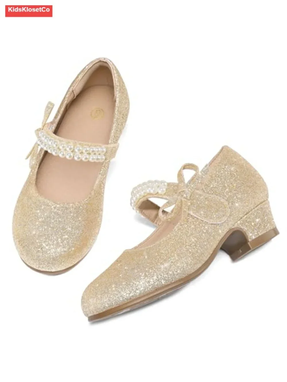 Low Heel Princess Mary Jane Dress Pumps for Girls Party Wedding